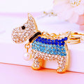 Jeweled Poodle and Dog Keychain Collection With Strap Options view 12