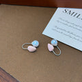 Pink Heart and White Pearl Look No Piercing Ear Clips view 4