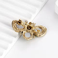 Green Bee Crystal Two Designs Metal Brooch Pin for Jackets and Lapels view 3