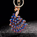 Jeweled Openwork Peacock Keychains in Three Colors plus Assorted Option view 3