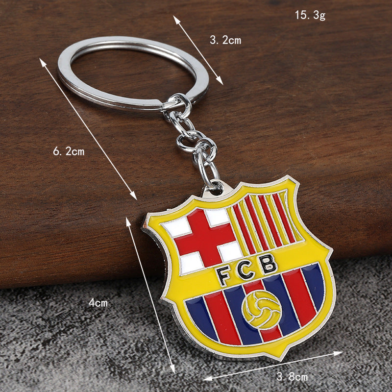 Colorful Football Club Zinc Alloy Keychain Gift Pendant