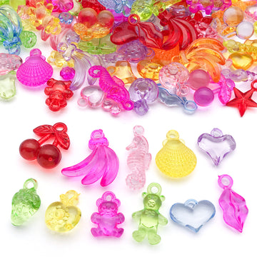 Clear Seashell and Heart Shell Charms with 20 Listed Options