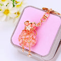 Beaded Fortune Pouch Keychains in Six Pictured Color and Hardware Styles view 10