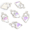 Iridescent Ornate Heart Metal Jewelry Charms, 4 Shapes view 8