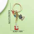 Guitar, Piano and Music Note Charm Keychains in 16 Pictured Variations for Bags and Keys view 10