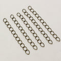 Short Metal Extension Chains in Seven Finishes and Two Link Sizes view 8