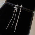Assorted Crystal and Chain Tassel Statement Earrings in 39 Designs view 1