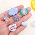 Clear Strawberry Glossy Charms with 9 Listed Options view 2