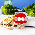 Jeweled Dome Mushroom Keychains in Six Colors plus Assorted Option view 3