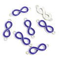 Enamel Infinity Symbol Double Loop Jewelry Connectors view 9