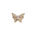 Butterfly Open Rings Openwork Metal and Crystal Wings Three Styles view 5
