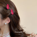 Brown Teardrop Acetate Like Duckbill Hair Clip With Gallery Color Mix view 3