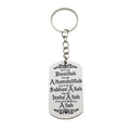 Islamic Phrase Natural Wood Keychain With Metal Ring view 5