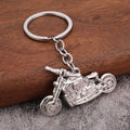 Metal Motorcycle Keychain With Split Ring in Four Color Finishes view 4