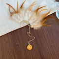 Colorful Feather Long Chain Ear Cuff Earrings Jewelry Accessory view 7