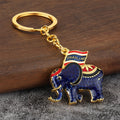 Gold-Tone Thailand Flag Elephant Keychain, Six Color Styles view 8