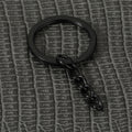 Split Key Ring with Curb Chain Keychain Connector Three Colors view 2