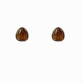 Brown Resin Teardrop Stud Earrings Fashion Jewelry view 5