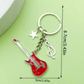 Music-Themed Metal Keychains With Guitar, Piano And Instrument Charms view 6
