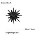 Rhinestone Starburst Brooch Decorative Metal Pin For Jackets And Lapels view 7
