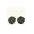 Gold Tone Pearl Bow Heart and Geometric Stud Earrings view 11