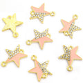 Crystal Double Star Enamel Connector Collection for Jewelry Making view 10
