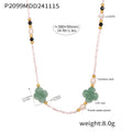 Freshwater Pearl Stone Flower Bead Necklace Multiple Colors view 11