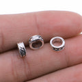 7mm 0.4g Multicolor Zinc Alloy Round Spacer Beads for Bracelet Necklace DIY Jewelry Making