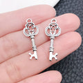 Antique Silver Key Metal Charms with 34 Listed Options view 9
