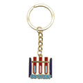 Go Study Test Tube Rack Enamel Keychain Two Colors view 6