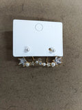 Star Pearl Front Back Earrings Statement Jewelry Design view 6