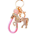 Crystal Horse Keychains in Plain and Six Fortune Cord Options view 5