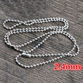 Stainless Steel Ball Chains with Clasps in Three Diameters view 4