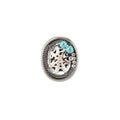 Ocean Shell Open Band Rings with Polished Metal Tone Details view 5