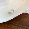 Silver Tone Star Tassel Ear Cuffs With Polished Metal Details view 7