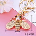 Pearl Bee Keychains in White Green and Champagne with Unlisted Main Image view 6