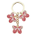 Colorful Butterfly Metal Keychains With Heart Clasps And Split Rings view 10