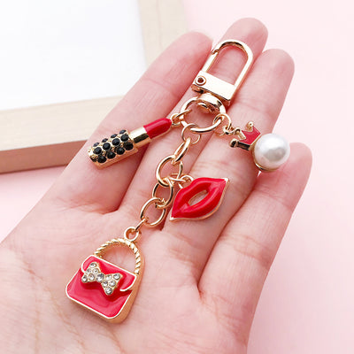Image 1 showing fashion accessory keychains shown in the product image.