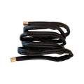 Wrapped Leather Look Ponytail Hair Tie In Black Or Dark Brown view 5