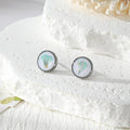 Round Pressed Flower Stud Earrings in Fourteen Designs view 11