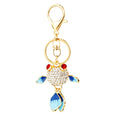 Jeweled Goldfish Keychains in Five Colors with Braided Fortune Loops view 5