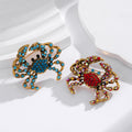 Crab Crystal Two Designs Metal Brooch Pin for Jackets and Lapels view 4