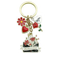 Rose and Flower Charm Keychains in 10 Pictured Variations for Bags and Keys view 5