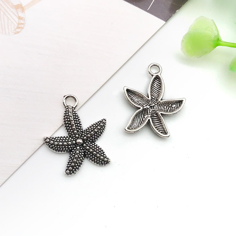 Antique Silver Zinc Alloy Shell Conch Ocean Charm Pendant for DIY Bracelet Necklace Earrings