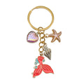 Starfish, Conch and Shell Charm Keychains in 16 Pictured Variations for Bags and Keys view 12