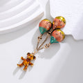 Red Gold Tone Air Balloon Metal Brooch Pin for Jackets and Lapels view 5