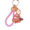 Jeweled Octopus Keychains with Fortune Cords and Loose Heart Loops view 5