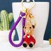 Deep-Purple-Strap Seated-Bear