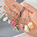 Flocked Mini Animal and Food Phone Strap Charms 20 Styles view 2