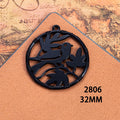 Black Animal and Nature Silhouette Charms in Eight Designs view 7